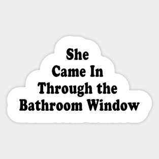 Bathroom window Sticker